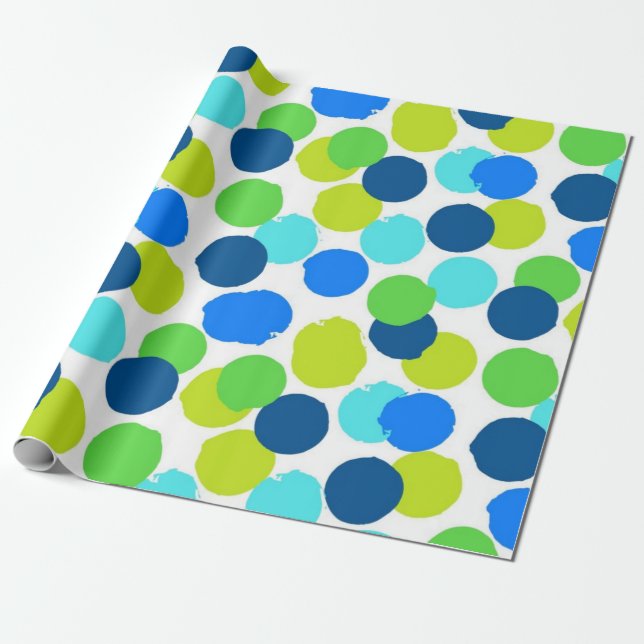 Polka-Punktmuster Geschenkpapier (Ungerollt)