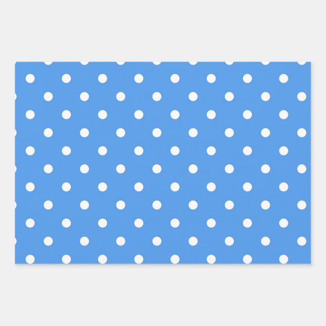 Polka-Punktmuster Geschenkpapier Set (Vorderseite)