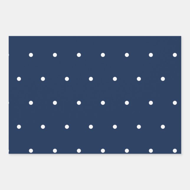 Polka-Punktmuster Geschenkpapier Set (Vorderseite)