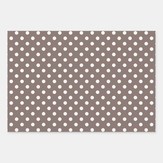 Polka-Punktmuster Geschenkpapier Set (Vorderseite)