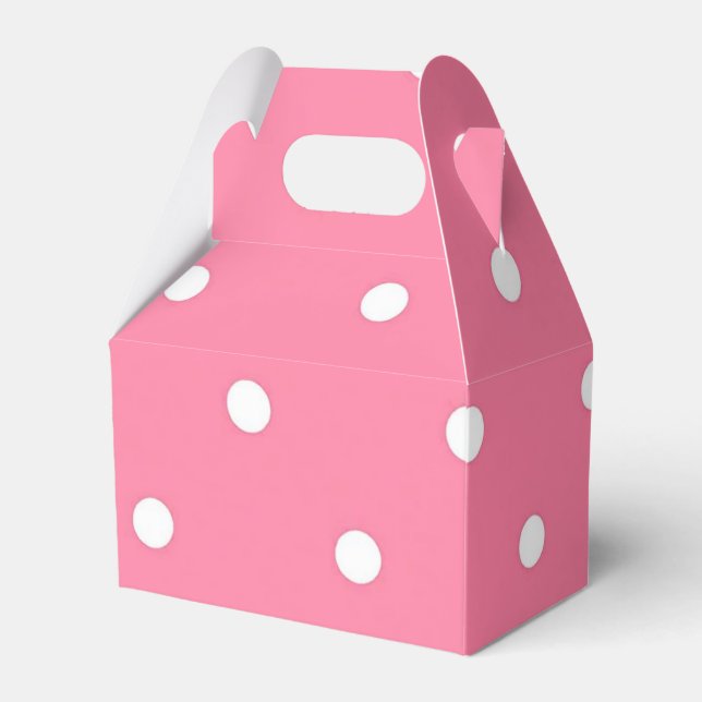 Polka-Punktmuster Geschenkschachtel (Vorderseite)