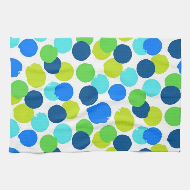 Polka-Punktmuster Geschirrtuch (Horizontal)