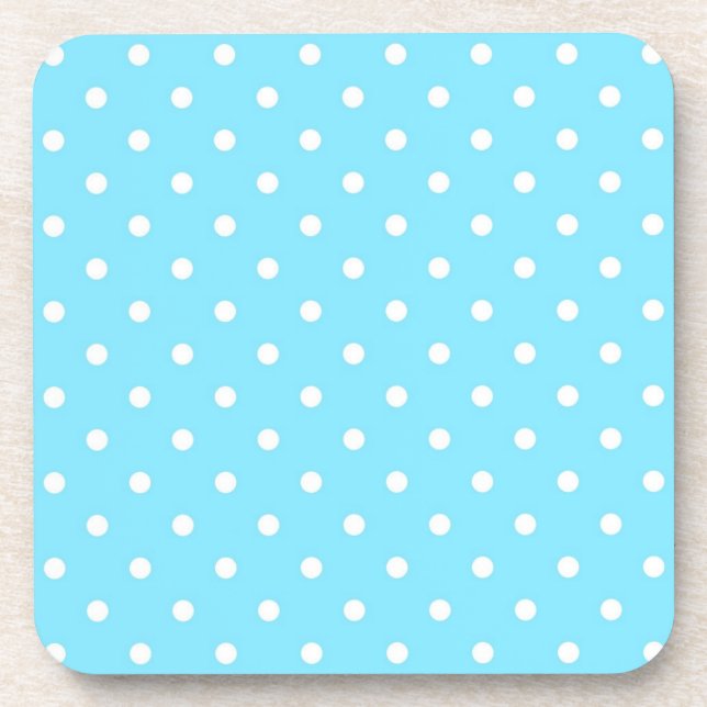 Polka-Punktmuster Getränkeuntersetzer (Vorderseite)
