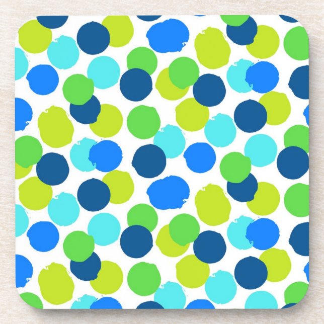 Polka-Punktmuster Getränkeuntersetzer (Vorderseite)