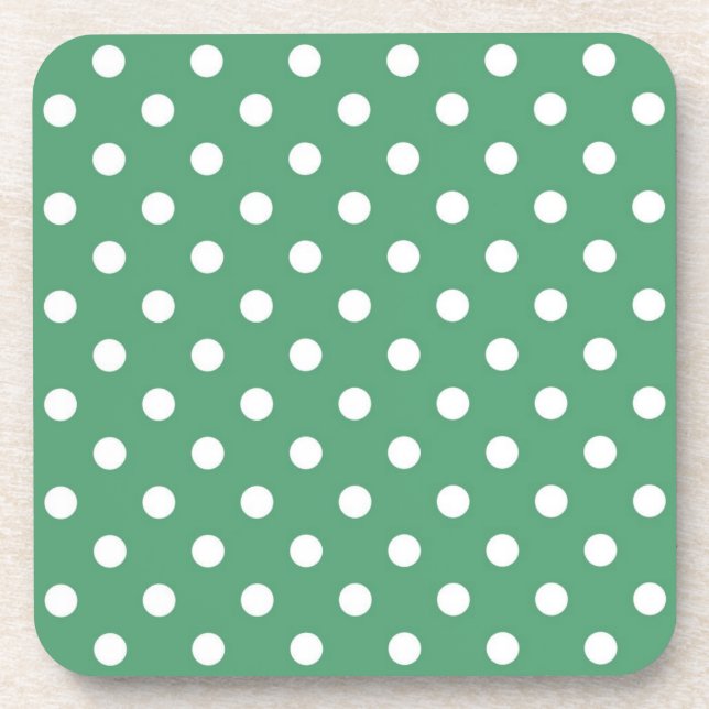 Polka-Punktmuster Getränkeuntersetzer (Vorderseite)