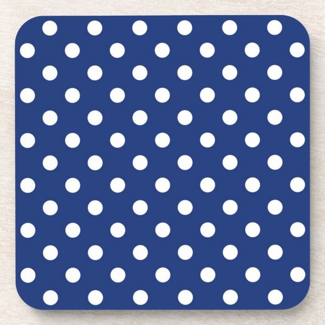 Polka-Punktmuster Getränkeuntersetzer (Vorderseite)