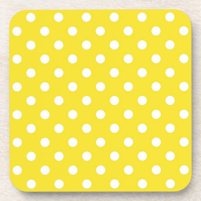 Polka-Punktmuster Getränkeuntersetzer (Vorderseite)