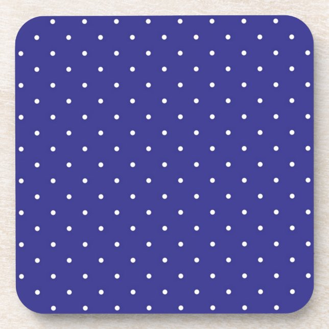 Polka-Punktmuster Getränkeuntersetzer (Vorderseite)
