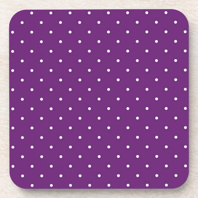 Polka-Punktmuster Getränkeuntersetzer (Vorderseite)