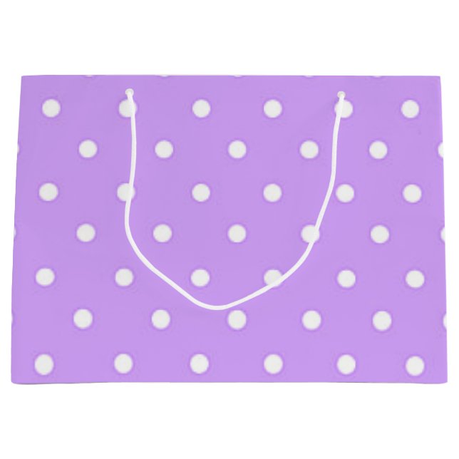 Polka-Punktmuster Große Geschenktüte (Vorderseite)