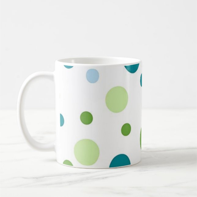 Polka-Punktmuster Kaffeetasse (Links)