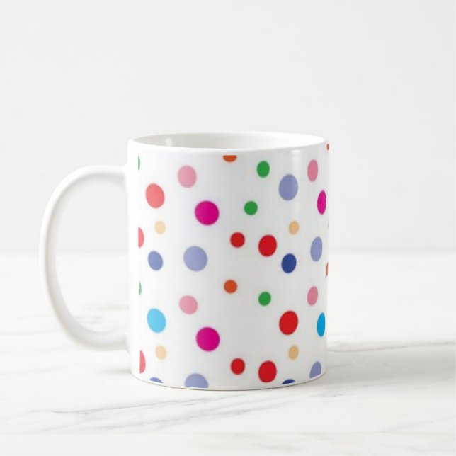 Polka-Punktmuster Kaffeetasse (Links)