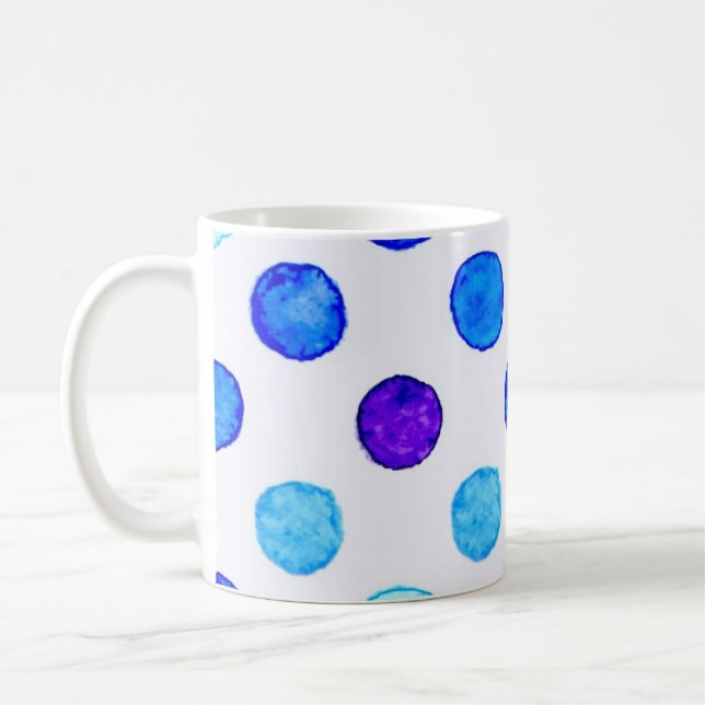 Polka-Punktmuster Kaffeetasse (Links)
