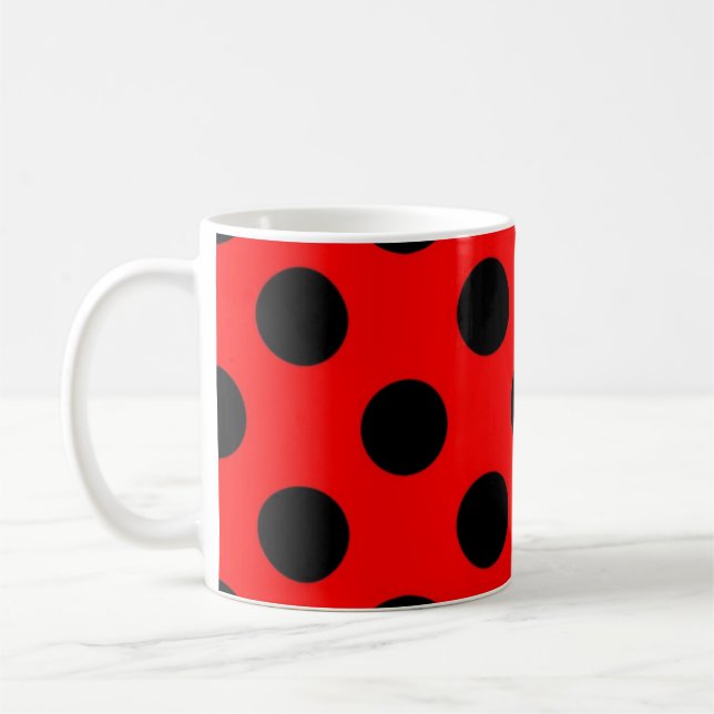 Polka-Punktmuster Kaffeetasse (Links)