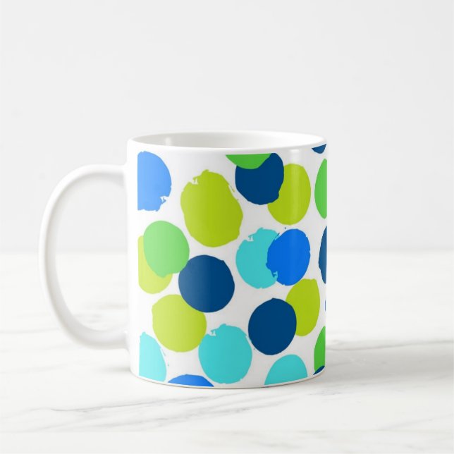 Polka-Punktmuster Kaffeetasse (Links)