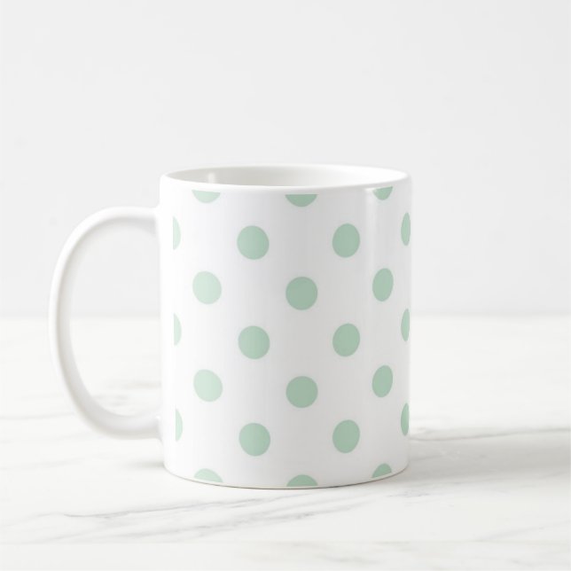 Polka-Punktmuster Kaffeetasse (Links)