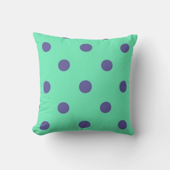 Polka-Punktmuster Kissen (Vorderseite)
