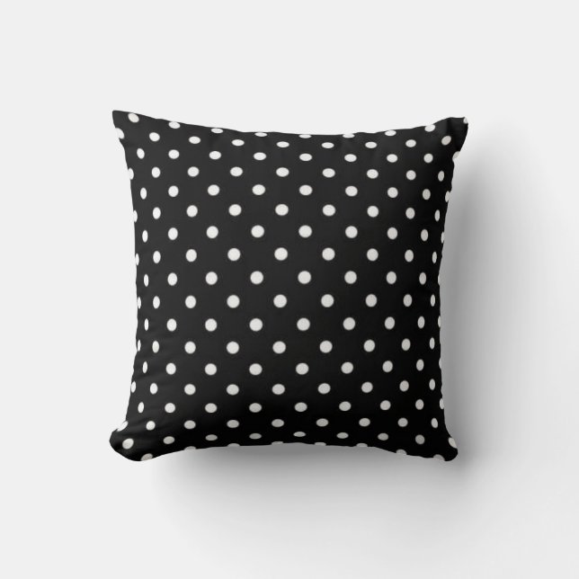 Polka-Punktmuster Kissen (Vorderseite)