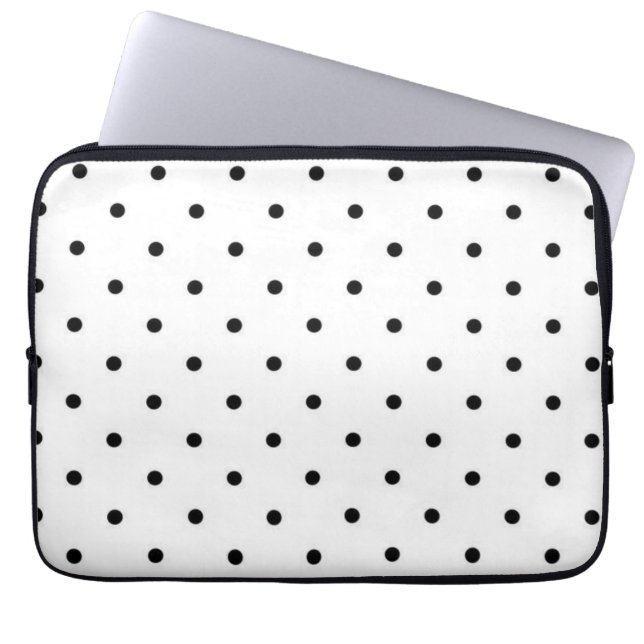 Polka-Punktmuster Laptopschutzhülle (Vorderseite)