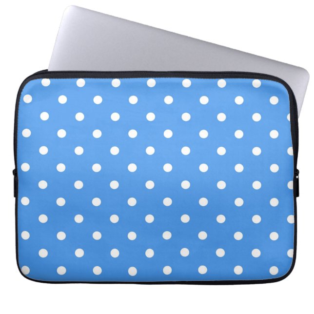Polka-Punktmuster Laptopschutzhülle (Vorderseite)