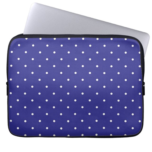 Polka-Punktmuster Laptopschutzhülle (Vorderseite)