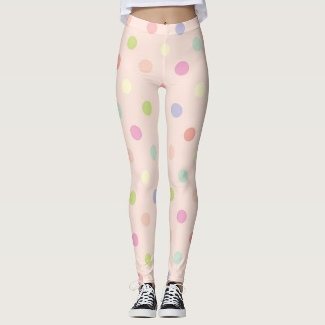 Polka-Punktmuster Leggings (Vorderseite)