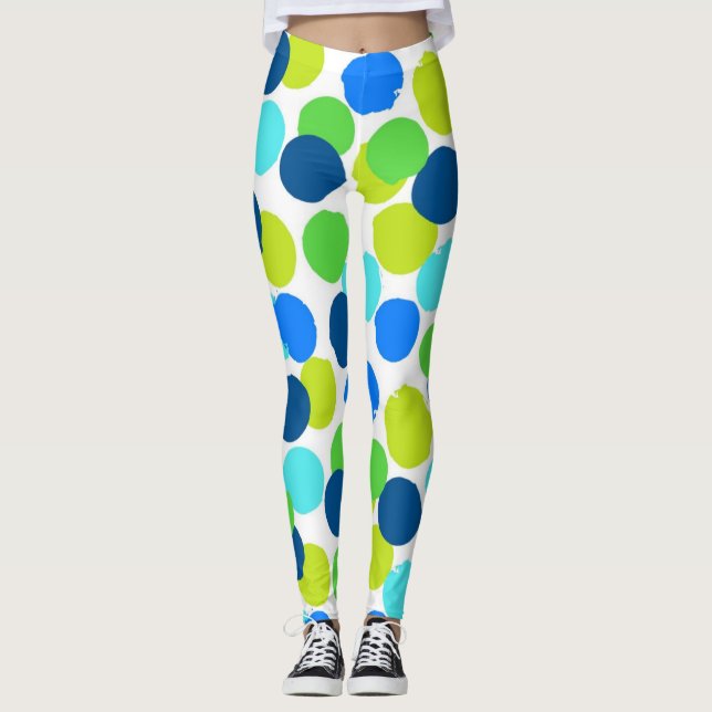 Polka-Punktmuster Leggings (Vorderseite)