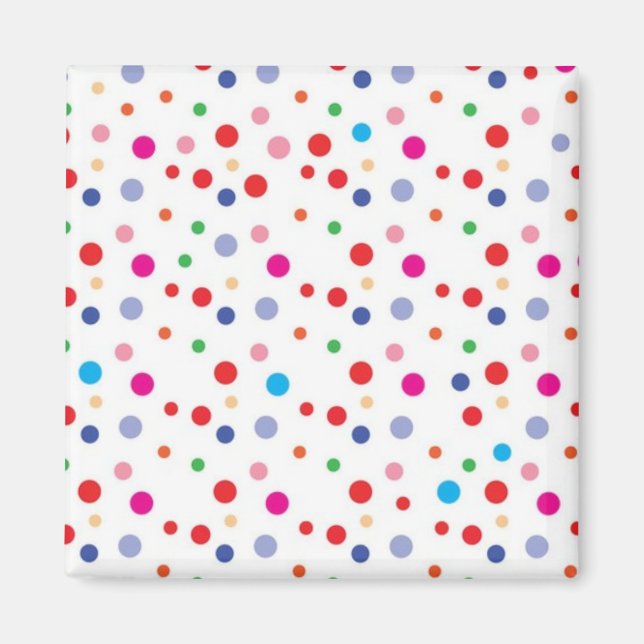 Polka-Punktmuster Magnet (Vorne)