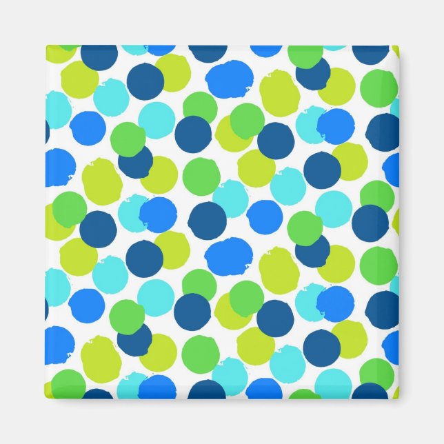 Polka-Punktmuster Magnet (Vorne)