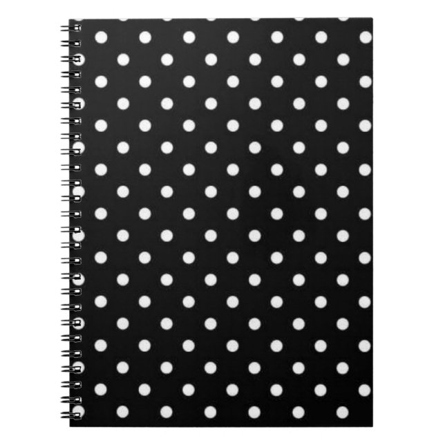 Polka-Punktmuster Notizblock (Vorderseite)