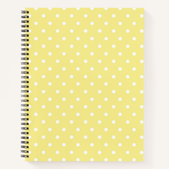 Polka-Punktmuster Notizbuch (Vorderseite)