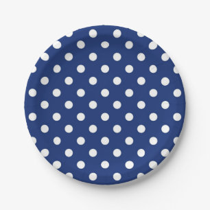 Polka-Punktmuster Pappteller