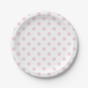 Polka-Punktmuster Pappteller