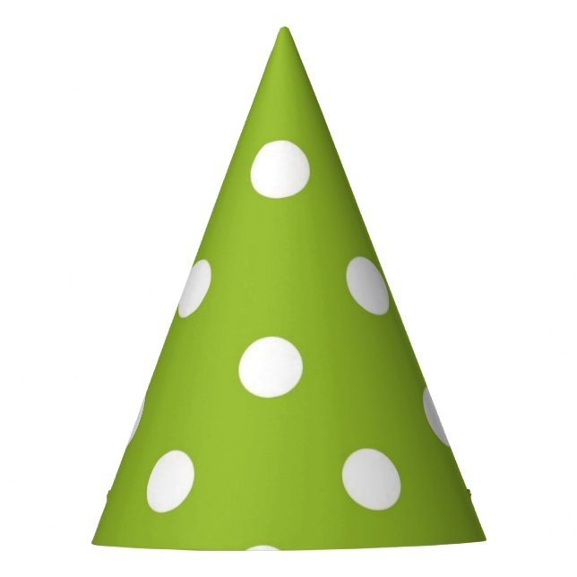 Polka-Punktmuster Partyhütchen (Vorderseite)