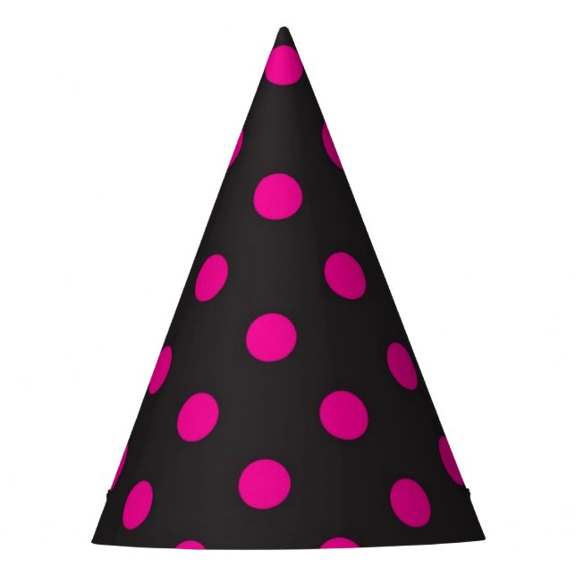 Polka-Punktmuster Partyhütchen (Vorderseite)