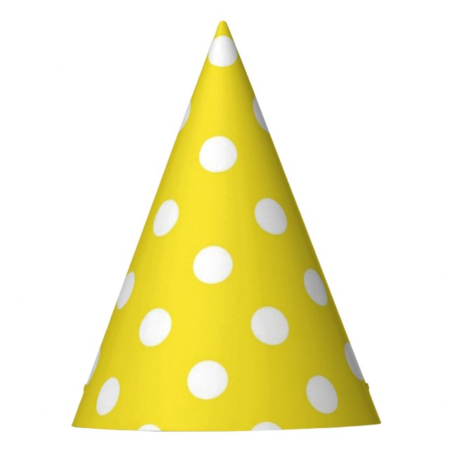Polka-Punktmuster Partyhütchen (Vorderseite)
