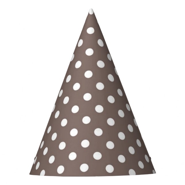Polka-Punktmuster Partyhütchen (Vorderseite)