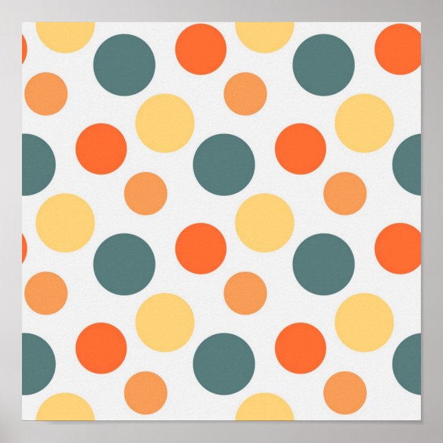 Polka-Punktmuster Poster (Vorne)