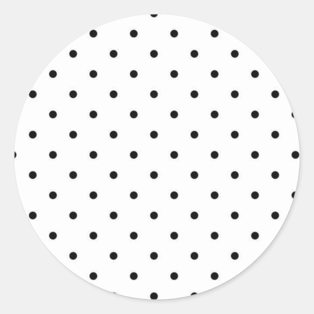 Polka-Punktmuster Runder Aufkleber (Vorderseite)