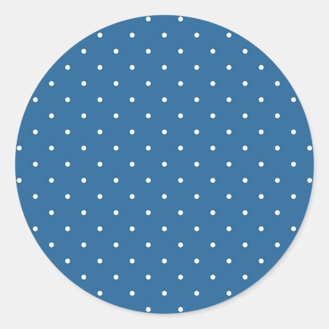 Polka-Punktmuster Runder Aufkleber (Vorderseite)