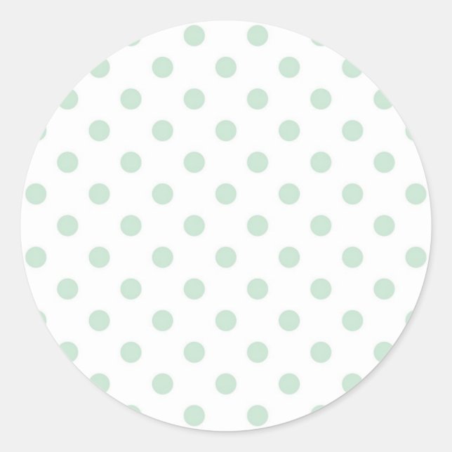 Polka-Punktmuster Runder Aufkleber (Vorderseite)