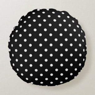 Polka-Punktmuster Rundes Kissen