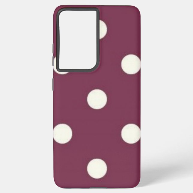 Polka-Punktmuster Samsung Galaxy Hülle (Rückseite)