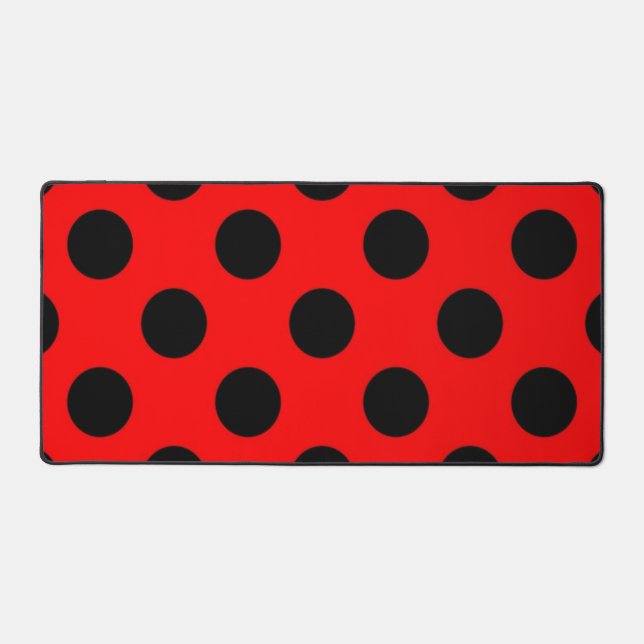 Polka-Punktmuster Schreibtischunterlage (Vorderseite)