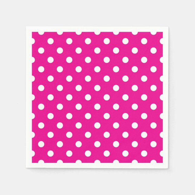 Polka-Punktmuster Serviette (Vorderseite)