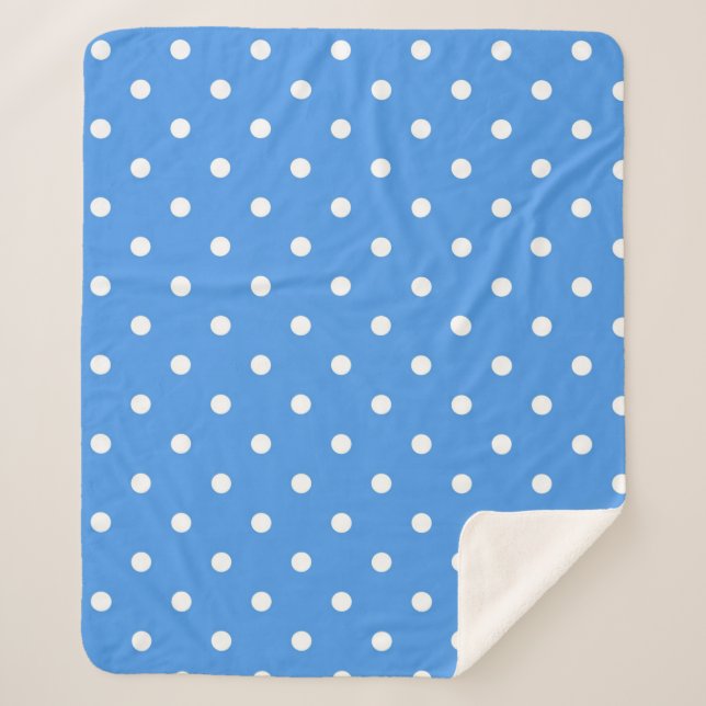 Polka-Punktmuster Sherpadecke (Vorderseite)