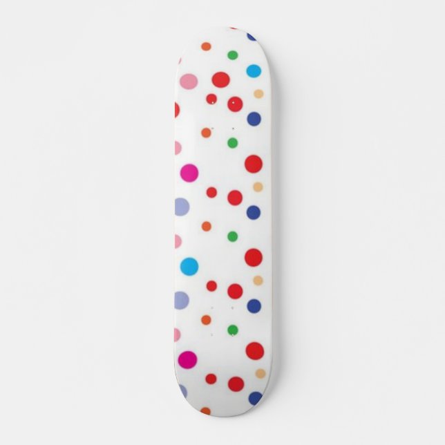 Polka-Punktmuster Skateboard (Vorne)