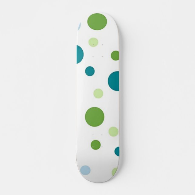 Polka-Punktmuster Skateboard (Vorne)