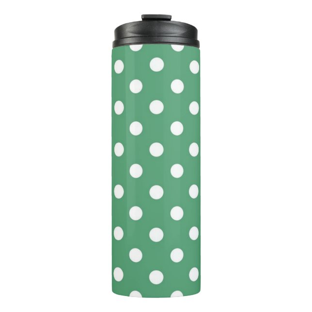 Polka-Punktmuster Thermosbecher (Vorderseite)