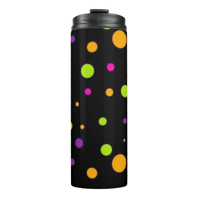 Polka-Punktmuster Thermosbecher (Vorderseite)